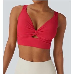 Halara SoftlyZero Airy Support Cool Cutout Yoga Sports Bra